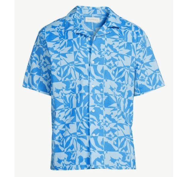 Men's Camp Resort Hawaiian Shirt with Short Sleeves Size XS - Picture 2 of 7